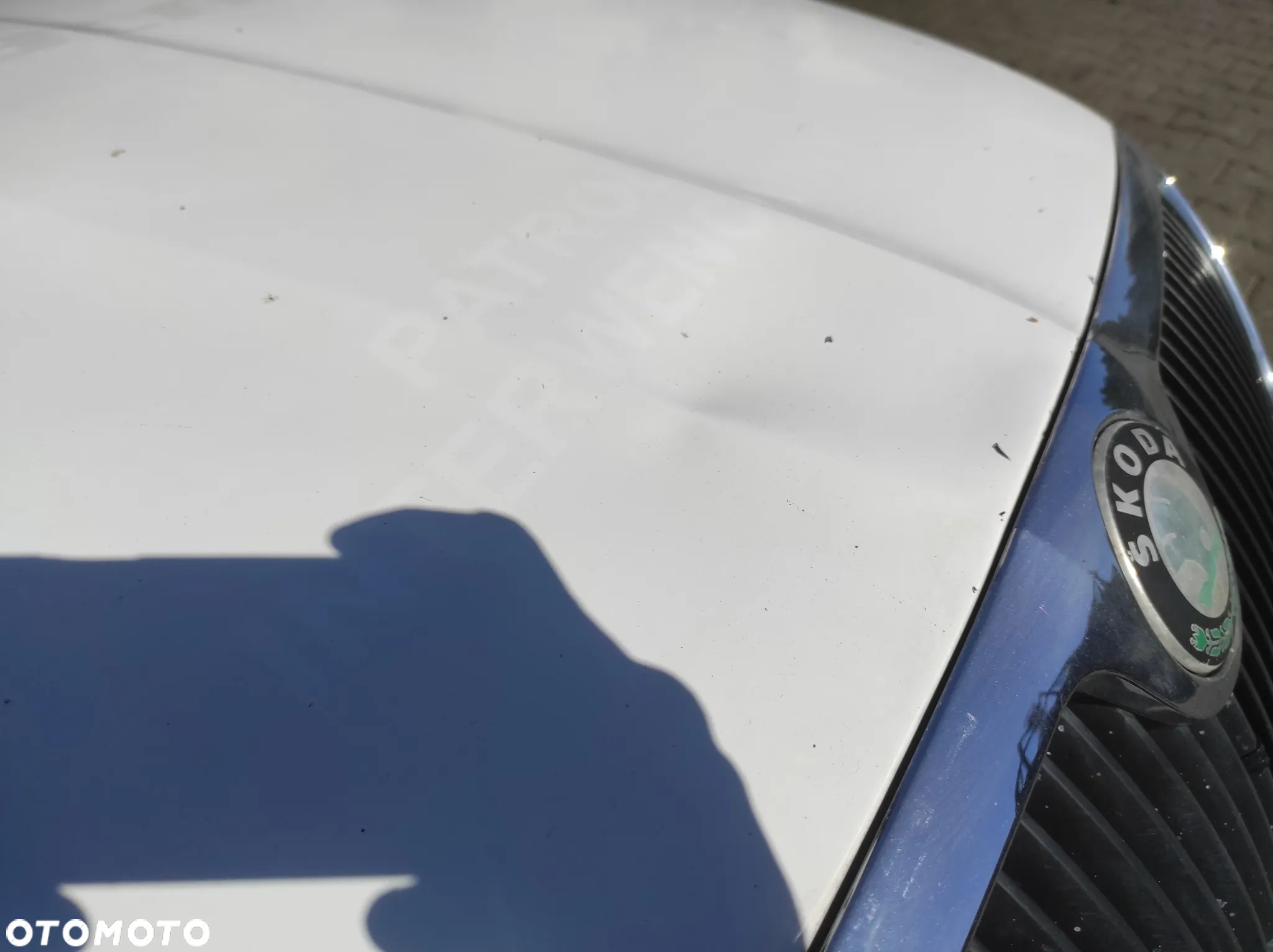 MASKA POKRYWA SILNIKA SKODA OCTAVIA 2 BIAŁA ATRAPA GRILL LOGO WYSYŁKA !!! - 4