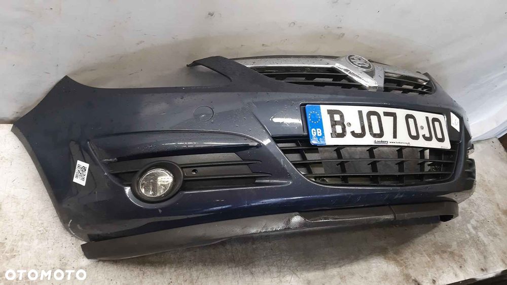 } ZDERZAK PRZÓD PRZEDNI OPEL CORSA D Z168 SZARY GRAFITOWY HALOGENY - 4