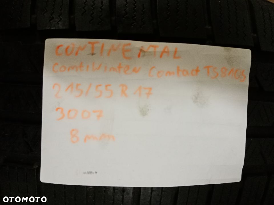 2x opony Continental ContiWinterContact TS 810 P 215/55 R17 8mm 07r - 4