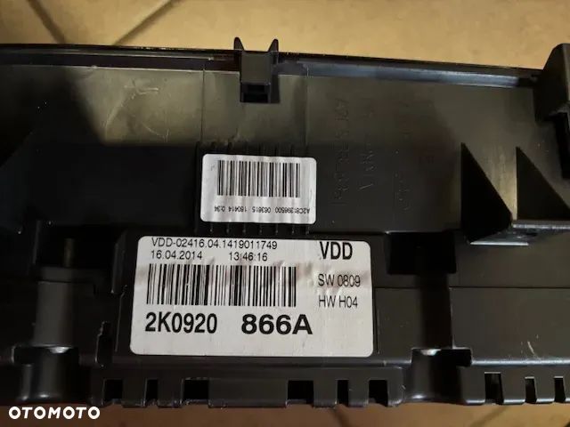 LICZNIK ZEGARY VOLKSWAGEN VW CADDY 2K0920842A 2K0920866A - 7