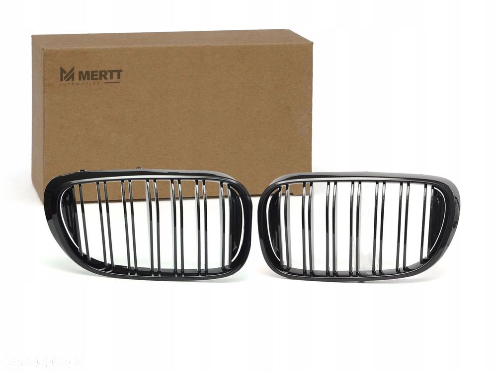 ATRAPA NERKI GRILL BMW 7 G11 G12 2015+ CZARNE ŻALUZJA KIEROWNICA POWIETRZA - 3