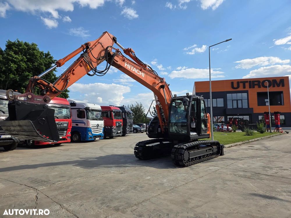 Hitachi ZX135US-6, 16t,2019, 3.736h, ROTIRE IN GABARIT, LAMA, 2 inst hidr pe brate, PADURI NOI, consum mediu 9,5l/h, Gresare automata, CUPLA RAPIDA +CUPE EXCARE+Cupa taluz, latime 2,5m, Camere spate si laterale, posibil leasing 3 ani, PROMOTIE 86.900 EUR+Tva - 10