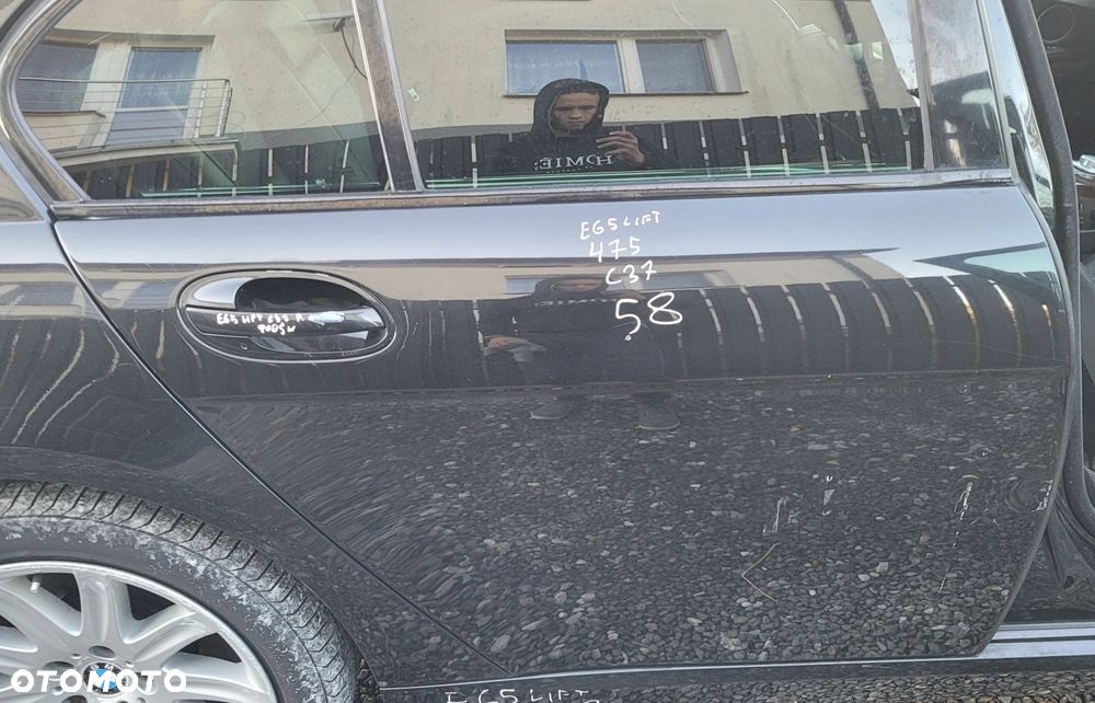 DRZWI PRAWY TYŁ TYLNE BMW E65 LIFT 475 BALCKSAPPHIRE