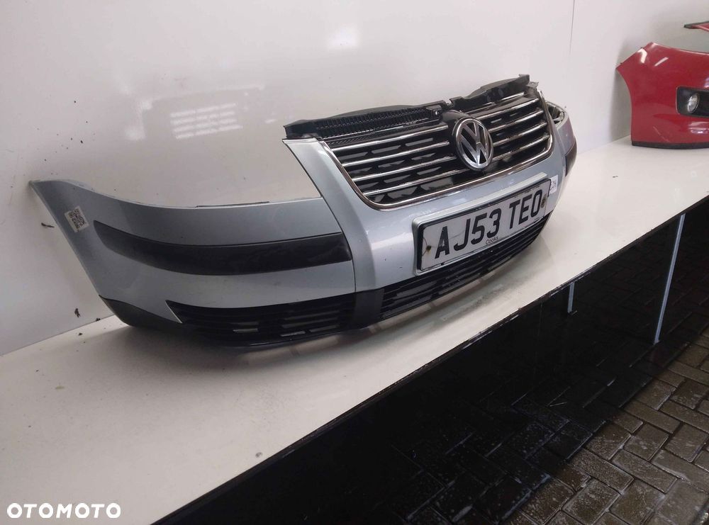 } ZDERZAK PRZÓD PRZEDNI VW VOLKSWAGEN PASSAT B5 LIFT FL LA7W SREBRNY - 3