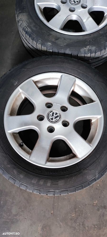Janta aliaj 195 65 15 vokswagen vw golf 5 6 touran 3 buc - 2
