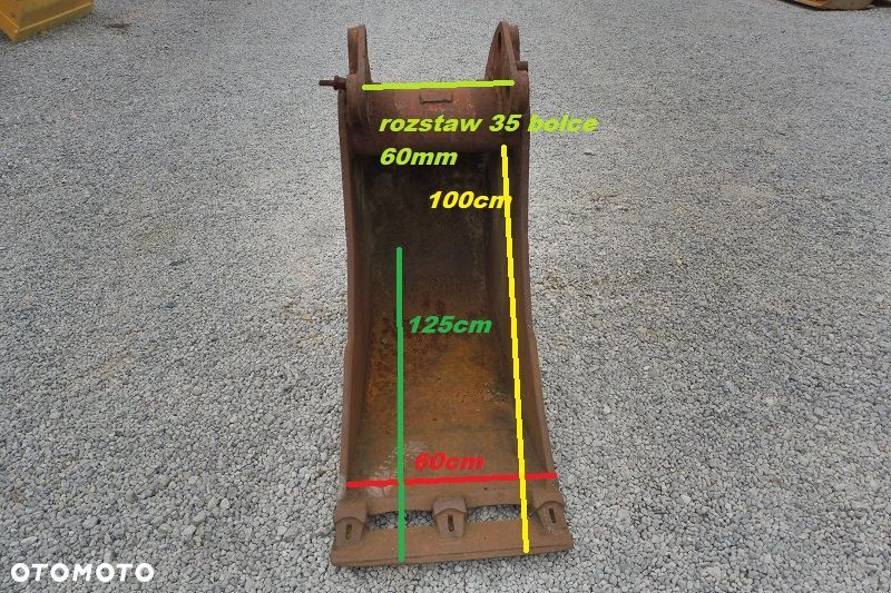 Lyzka do kopania 60cm na sworzenie 60mm - 2