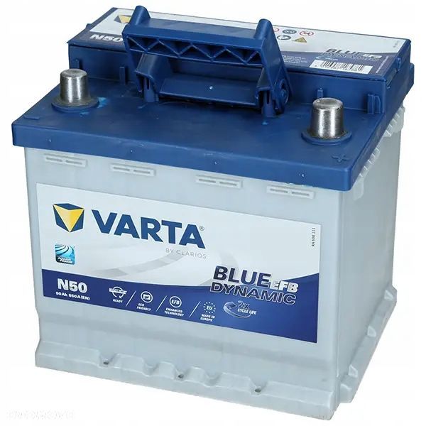 Akumulator Varta EFB N50 12V 50Ah 550A L1 StartStop P - 22kg - 7