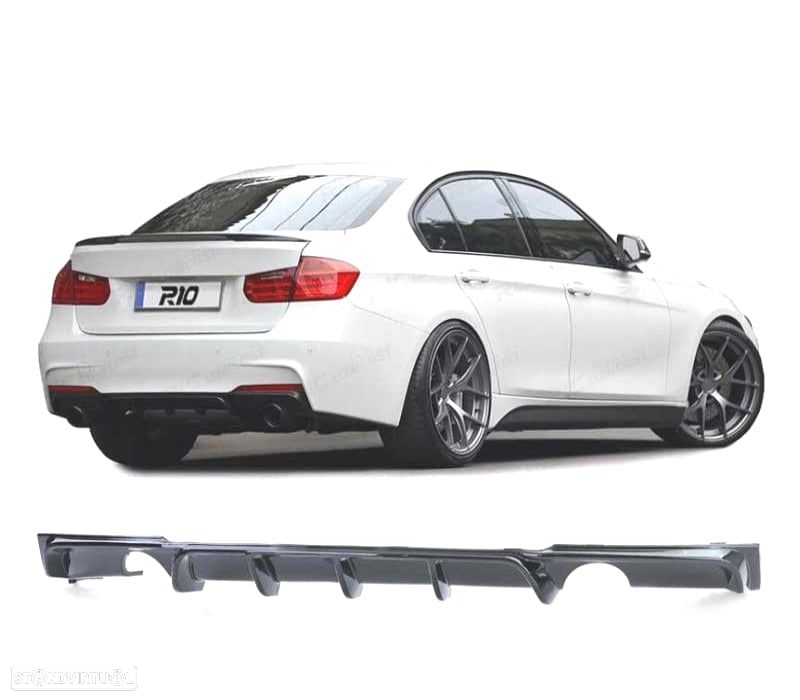DIFUSOR BMW F30 F31 LOOK M PERFORMANCE DULPA SAIDA PRETO BRILHANTE - 4