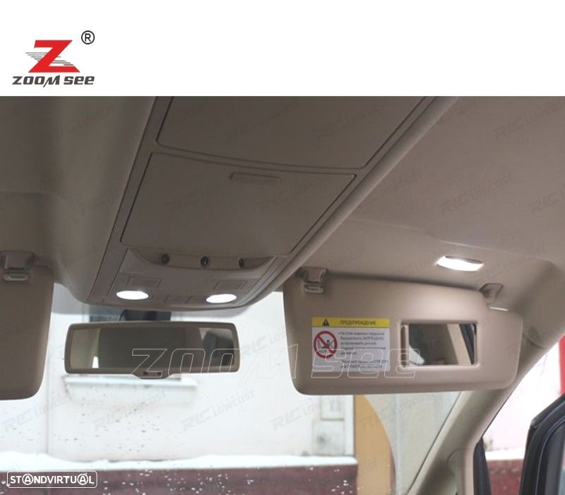 KIT COMPLETO DE 17 LÂMPADAS LED INTERIOR PARA VOLKSWAGEN VW SHARAN 7N 2011-2018 - 5