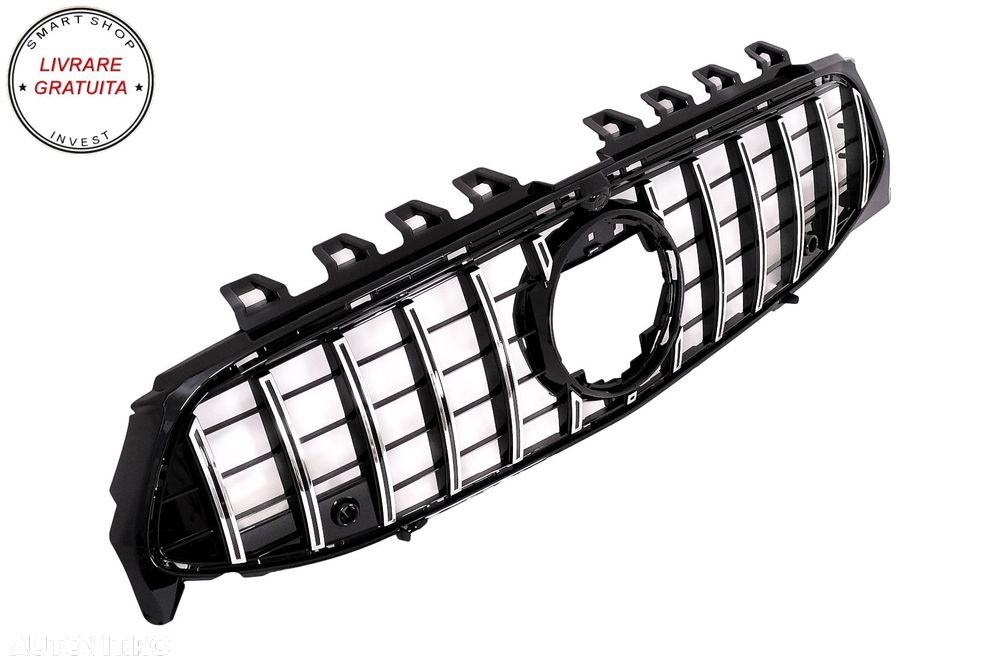 Grila Centrala Mercedes CLA X118 C118 (2019-05.2023) GT-R Panamericana Design Crom- livrare gratuita - 3