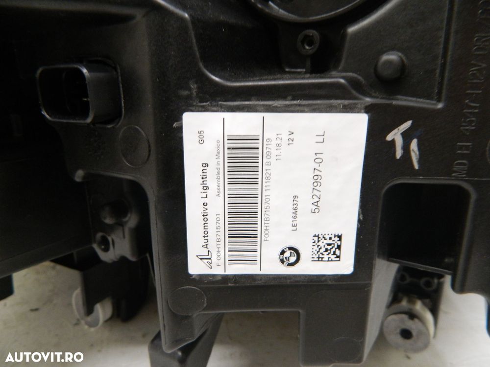 Far stanga BMW X5 / X6 G05 / G06 Laser, 2018, 2019, 2020, 2021, 2022, cod origine 5A27997-01. - 8