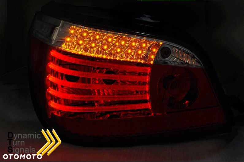 Lampy DIODOWE BMW E60 03-07 RED SMOKE LED SEQ - 3