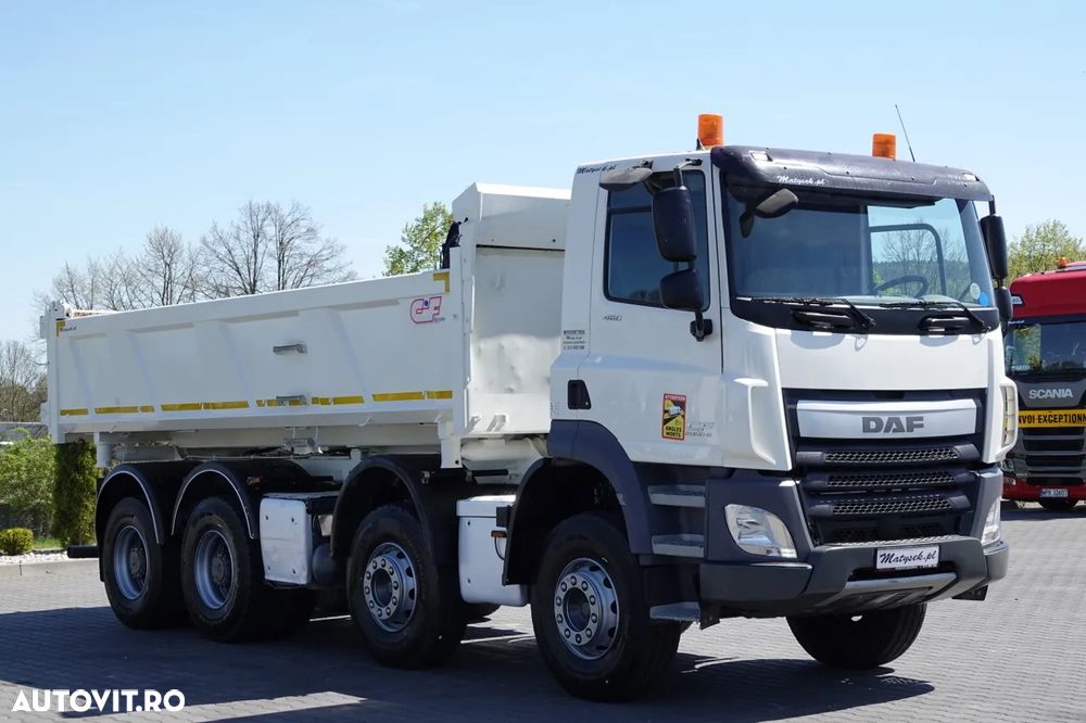 DAF CF 460 / 8x4 / BASCULATOR / HYDROBRADNA / BORDMATIC / IMPORTAT - 11