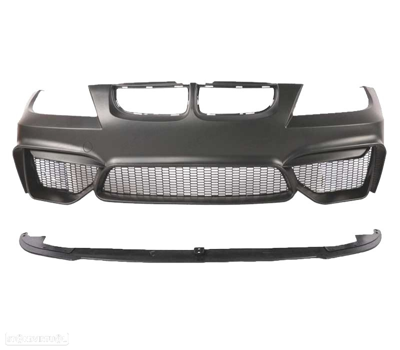 PARA-CHOQUES FRONTAL BMW E90 E91 05-08 LOOK M4 + SPOILER LIP - 2