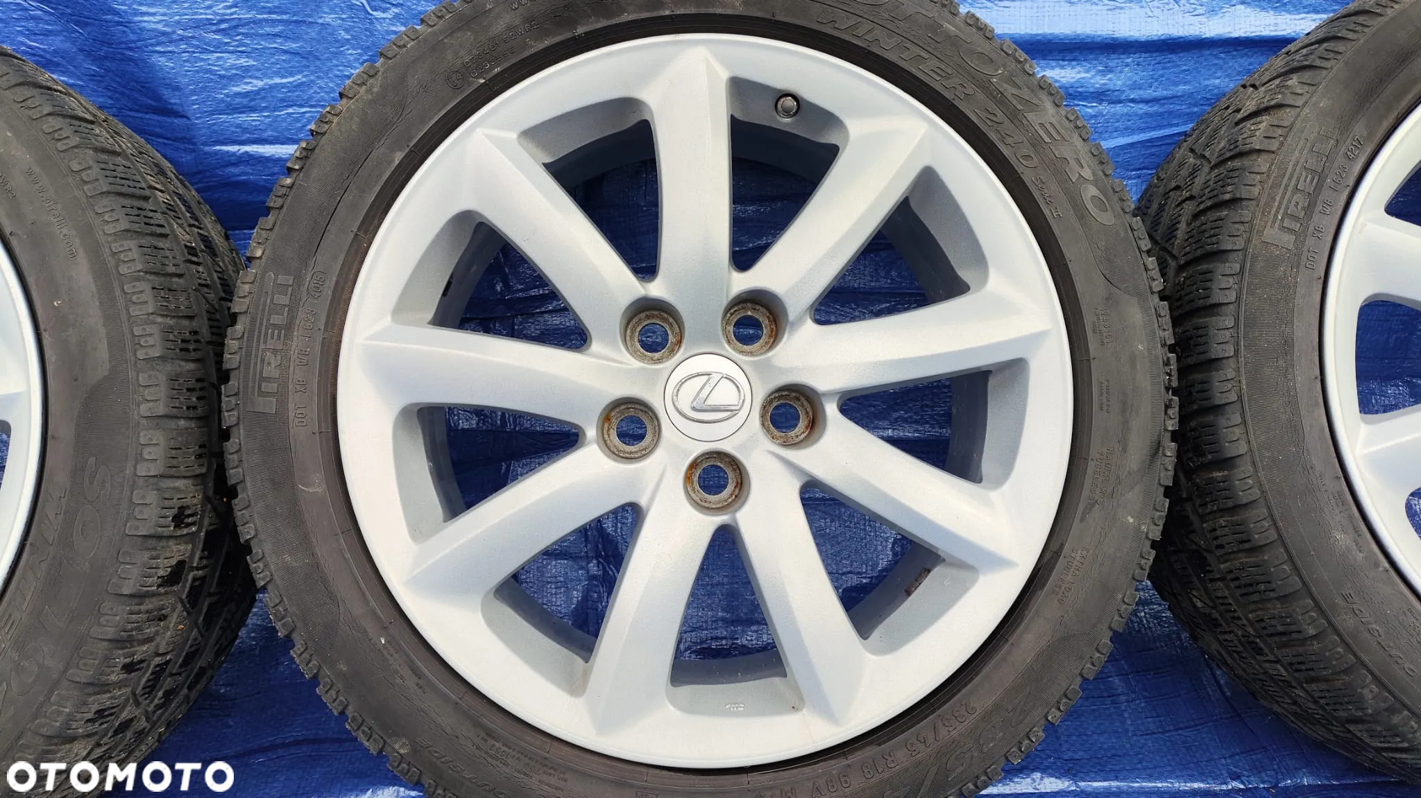 FELGI ALUMINIOWE ALUFELGI KOŁA 18 7.5J ET32 5x114.3 OPONY 235/45R18 LEXUS LS IV LS460 LS600 - 4