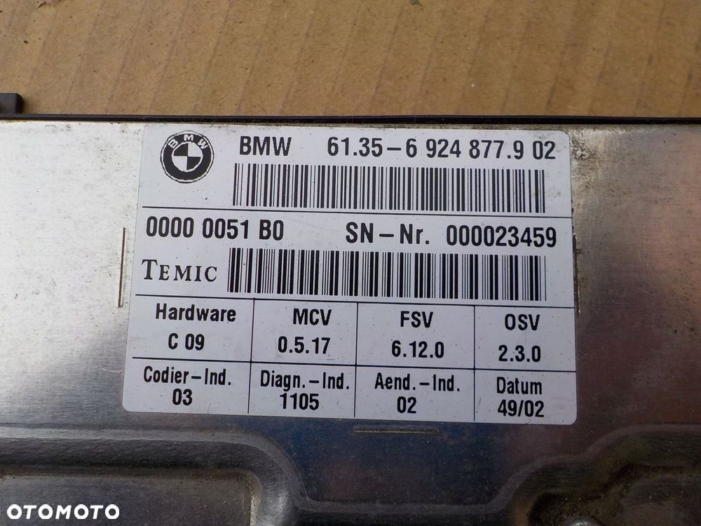 moduł fotela bmw e65 6924877 - 2