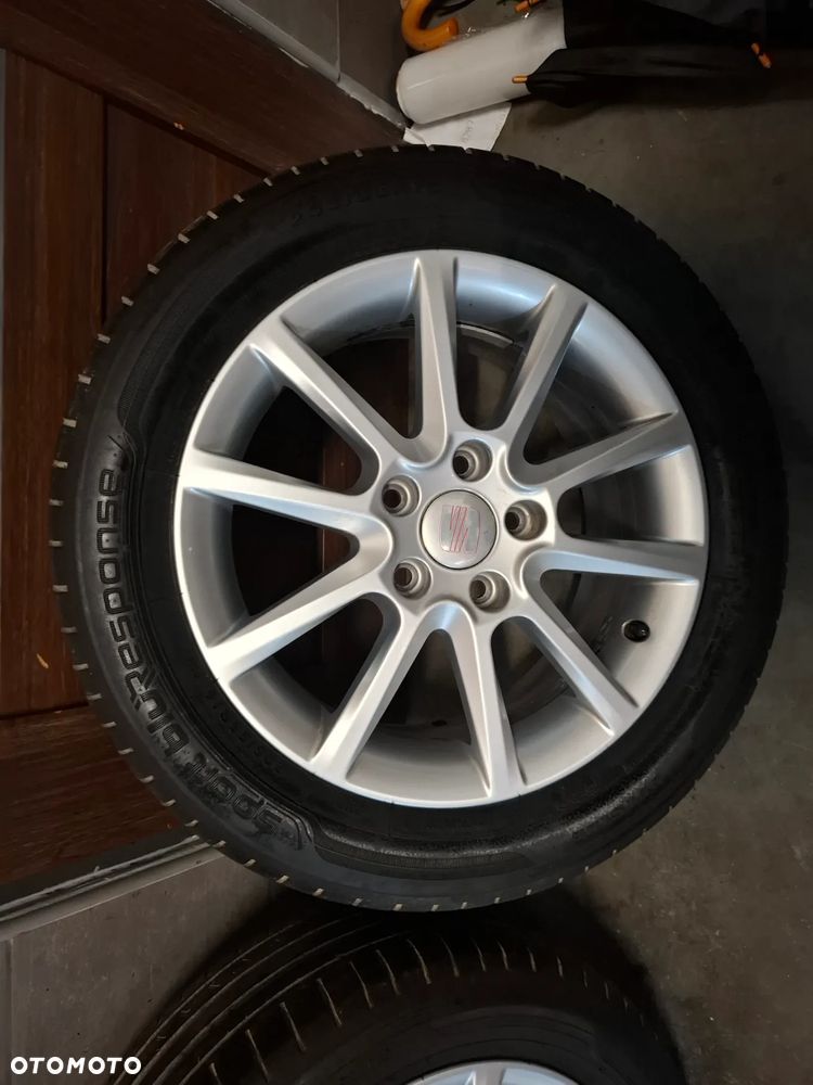 Koła alufelgi z oponami Dunlop Sport Bluresponse bieżnik 5mm 205/55 R16 6,5x16" 5x112 ET50 Seat Leon II ALtea nr 5P0601025J - 5