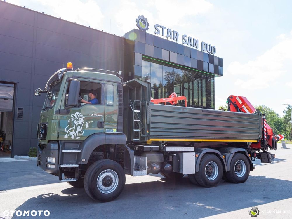 MAN TGS 35.480 6x6 PALFINGER PK 20002 HDS Chwytak Kosz Wywrotka - 12