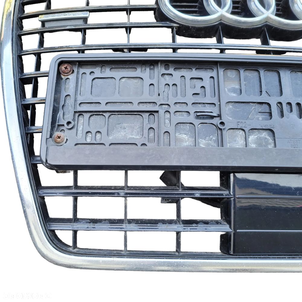 AUDI A6 C6 LIFT GRILL GRIL ATRAPA ZDERZAKA 4F0853651AN RADAR ACC BLACK - 2