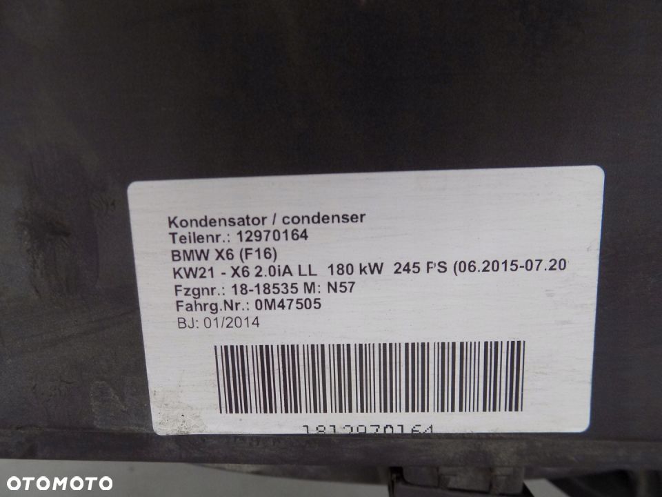 BMW F15 F16 CHŁODNICA WENTYL KOMPLET 20iA 245PS - 4