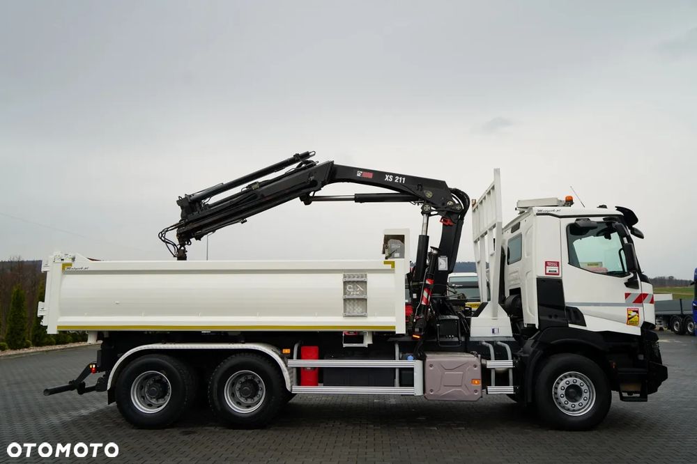 Renault C 430 / 6x4 / WYWROTKA 2 STRONNA / HYDROBURTA + HDS HIAB 211 EP-3 / EURO 6 / STEROWANIE RADIOWE / ROTATOR / ŁYŻKA - 18