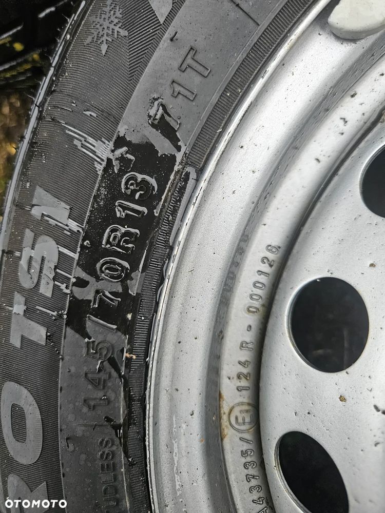4 koła rozstaw 4x100 145/70r13 zima - 3