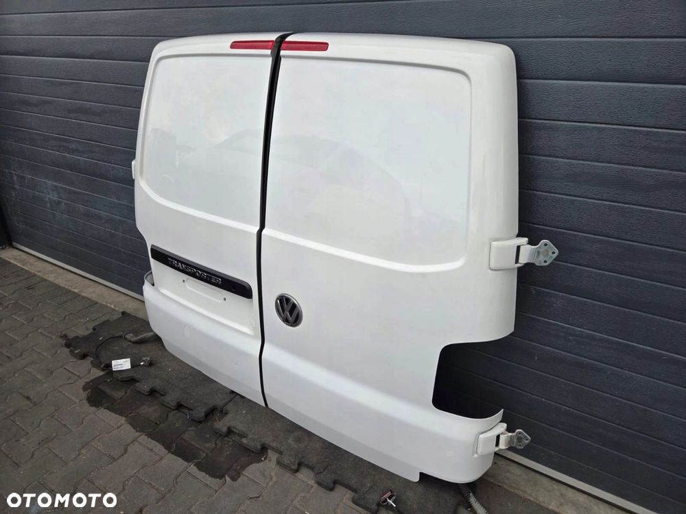 VW T6 T6.1 drzwi skrzydłowe prawy lewy tył białe LB9A KOMPLETNE - 2