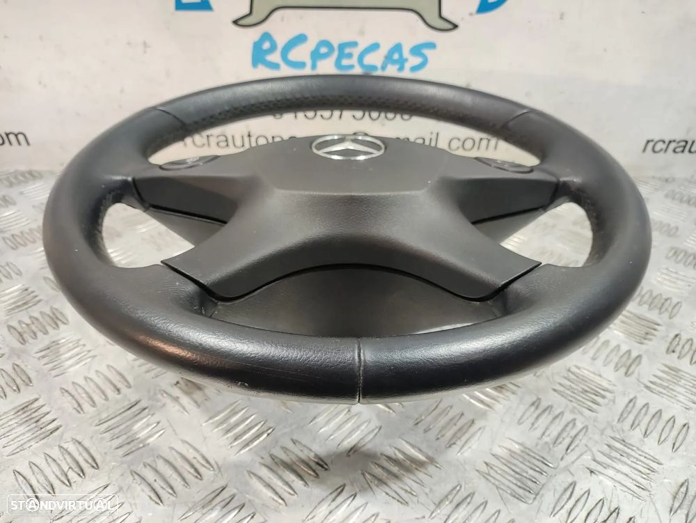 Volante + Airbag Completo em pele Mercedes Benz Class C W204 - Com comandos multifunções - 6