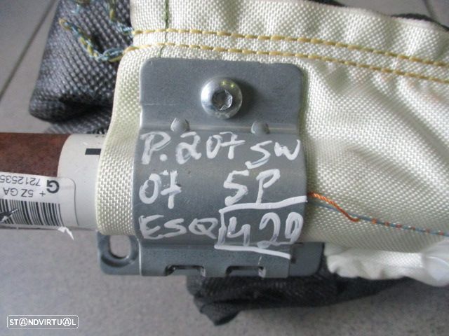 Airbag Cortina 9650247880 PEUGEOT 207 SW 2007 ESQ - 2