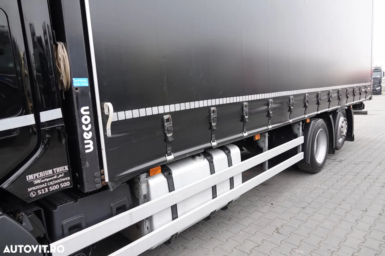 Scania R 410 / 6x2 / PERDEA - 7,8 m / SOLO / ACOPERȘ RIALAT / CONTRACTUL DE SERVICE - 7