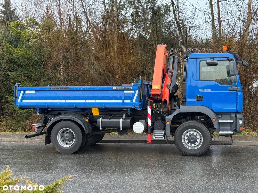 MAN * MAN 18 280 * Kiper Wywrotka * 4x4 * HDS Palfinger  120 STAN BARDZO DOBRY * Sprowadzony - 10