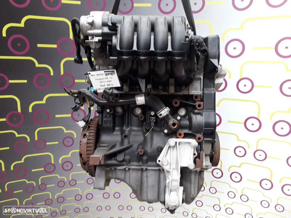 Motor Peugeot 206 1.6 109Cv de 2004 - Ref. NFU  -  NO. 20218 - 2