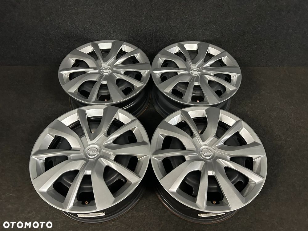Felgi Stalowe Opel Corsa F z oryginalnymi kołpakami Opla 16 cali 4x108 4szt. Ładne! - 2