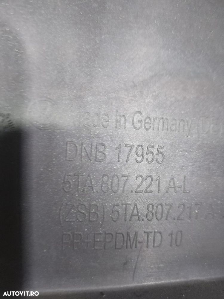 Bara fata VW Touran, 2015, 2016, 2017, 2018, 2019, cod origine OE 5TA807221A-L. 9974 - 15
