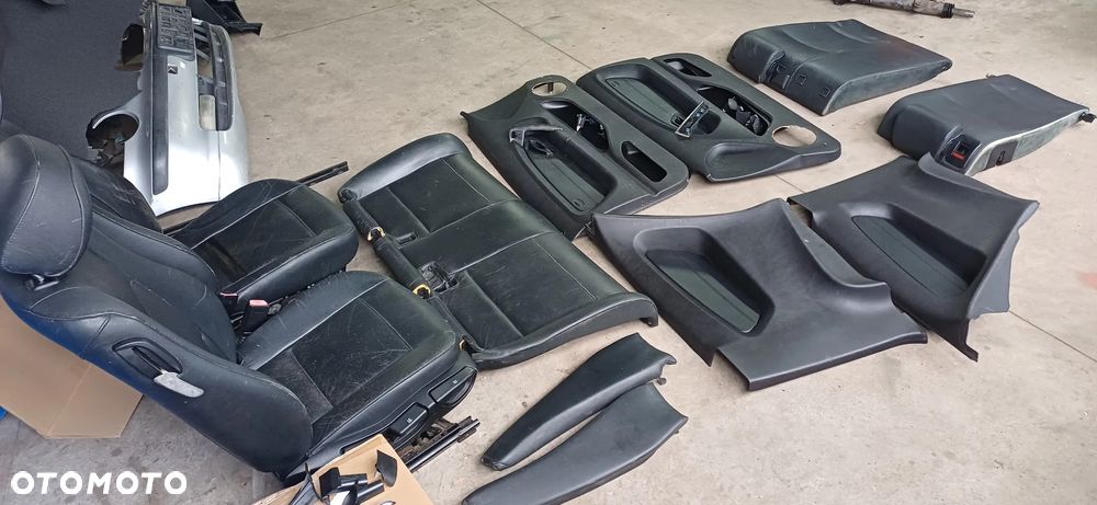BMW e46 compact fotele czarna skóra boczki kanapa