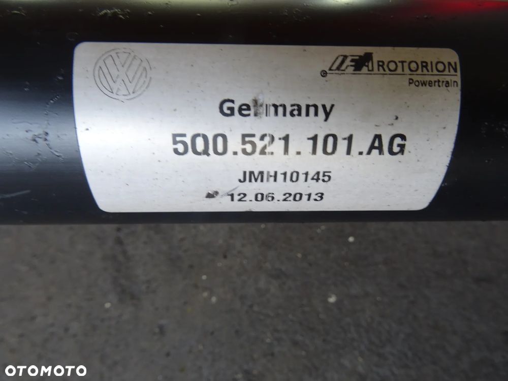 5Q0521101AG wal napedowy kardana 2.0 TDI Audi A3 8V Golf VII czesci - 2