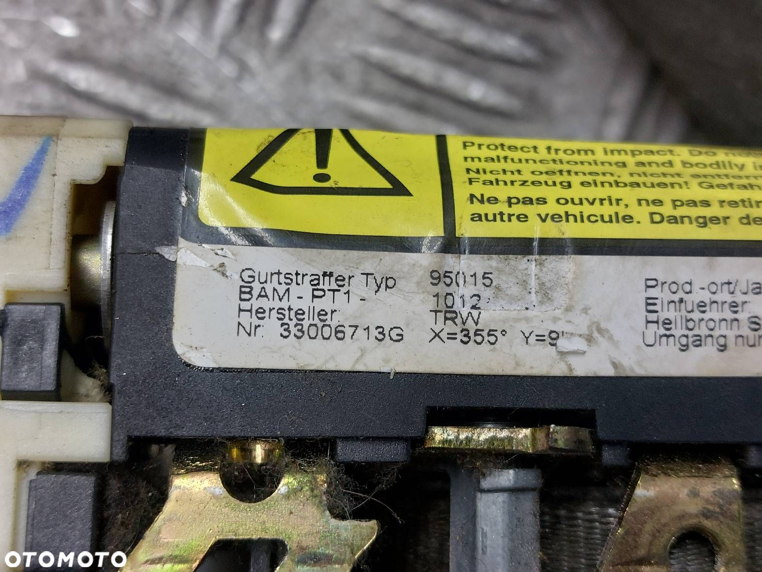 PAS BEZPIECZEŃSTWA LEWY PRZÓD FIAT PUNTO II 5D - 4