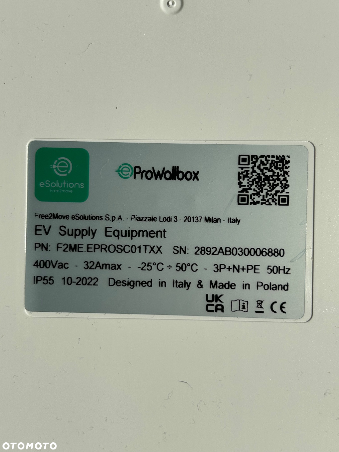 Wi-fi stacja ładowania eSolutions ProWallbox nowa – Typ 2 – 32A – 22 kW - 4