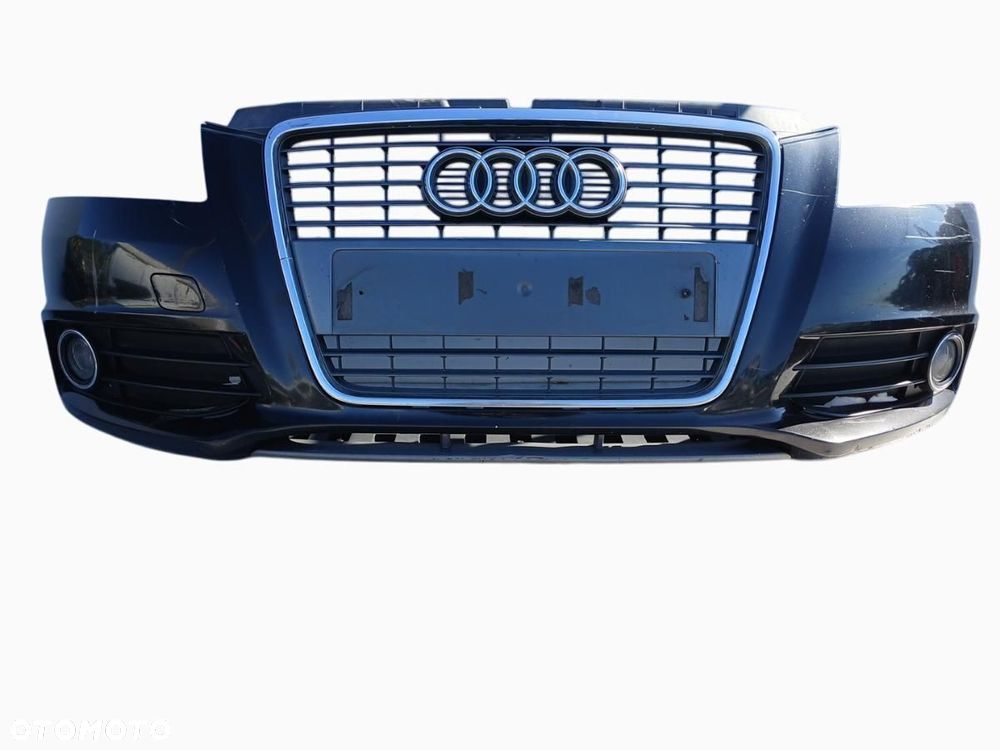 ZDERZAK PRZÓD PRZEDNI AUDI A3 8P LIFT 08-12r. S-LINE CZARNY - 1