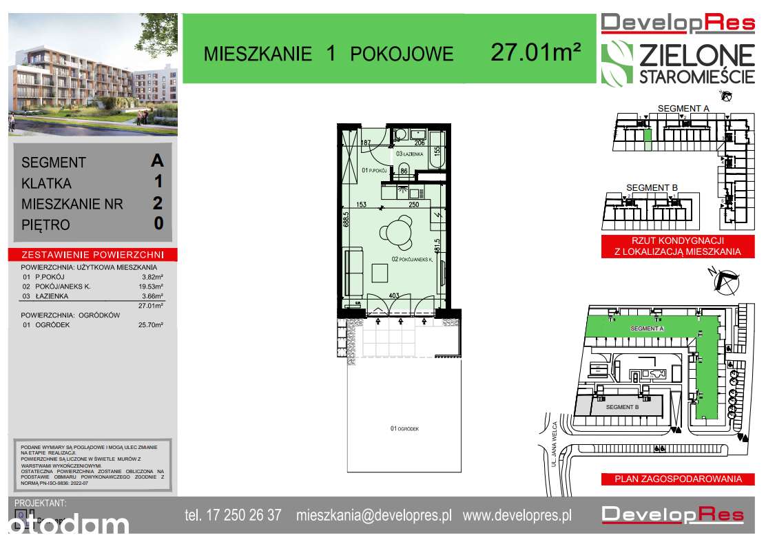 Kawalerka 27 m² na parterze | idealna pod inwestycję