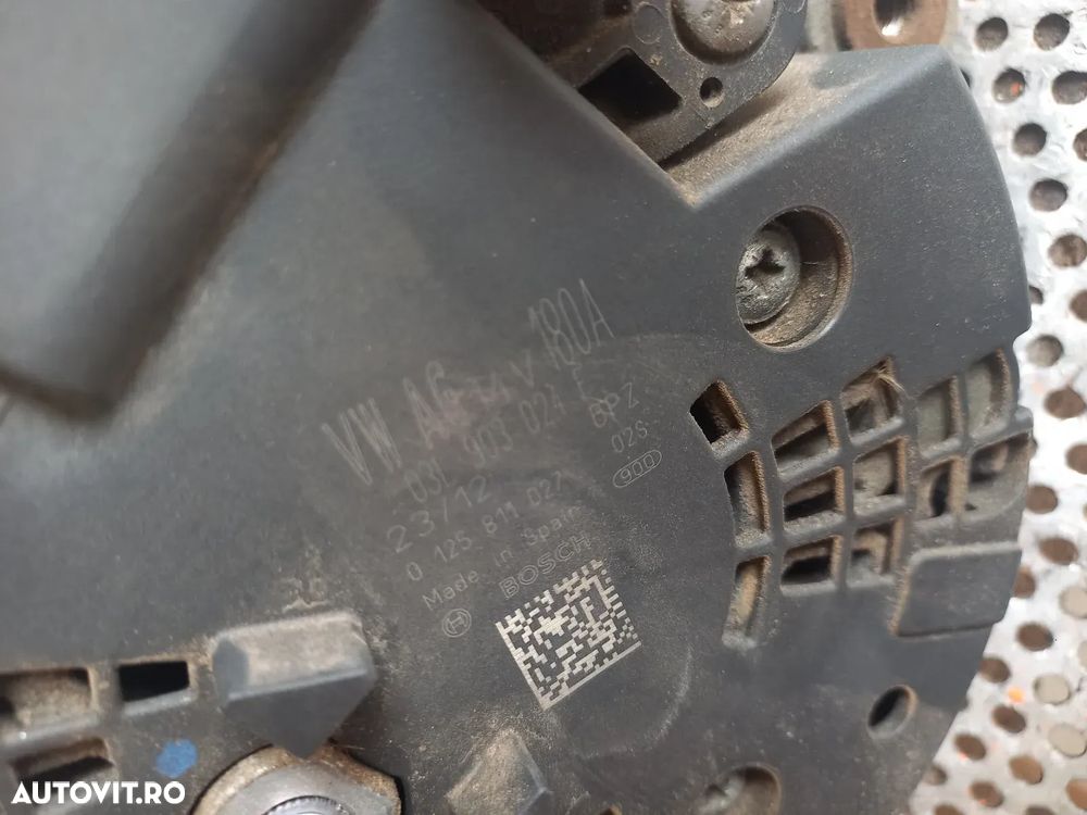 Alternator Vw Seat Skoda Audi 1.6 Tdi Motor CAY Cod 03LE Golf 6 Passat B7 A3 Octavia Etc - Dezmembr - 6