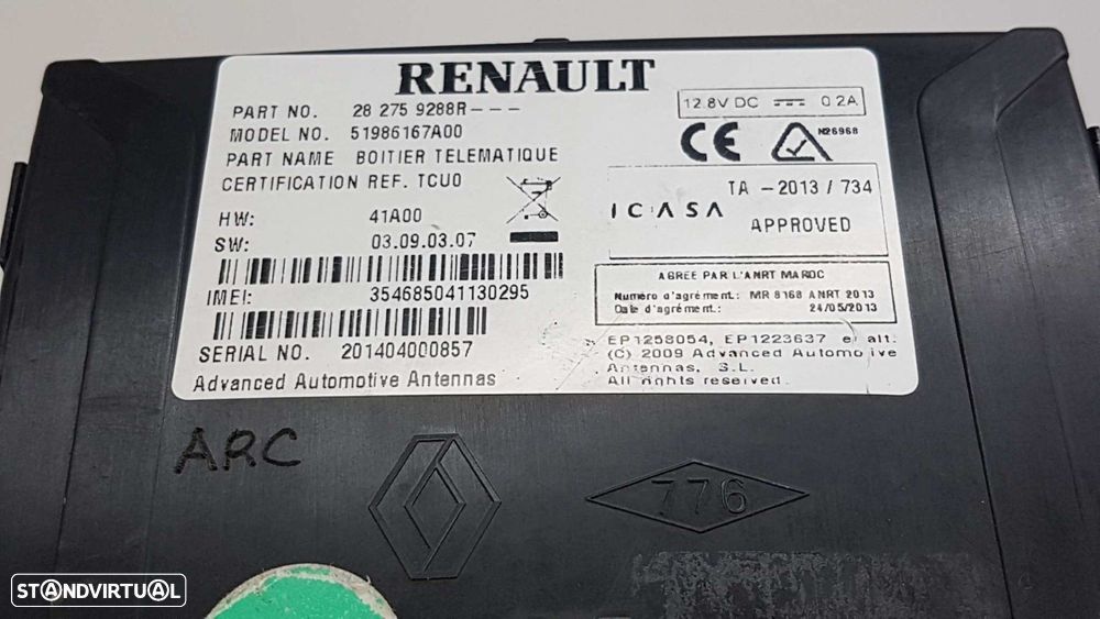 MÓDULO ELETRÓNICO RENAULT KANGOO FURGóN MAXI 2P PROFESIONAL - 2