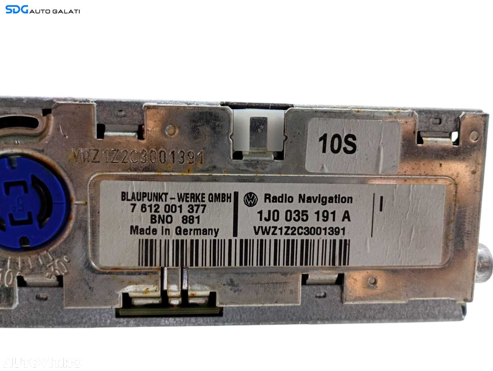 Unitate Radio Navi Navigatie GPS Volkswagen Sharan 2001 - 2010 Cod 1J0035191A [LC0854] - 3