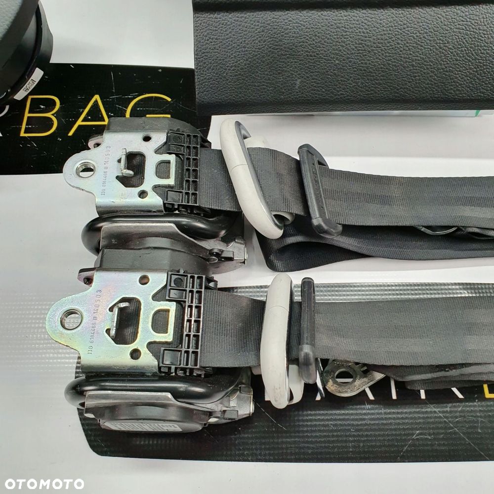VW SHARAN 7N DESKA ROZDZIELCZA KONSOLA KOKPIT PULPIT PODUSZKI AIRBAG AIR BAG PASY KIT SET - 8
