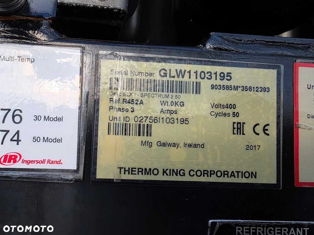 Schmitz Cargobull THERMO KING MULTITEP. DOPELSTOCK  / ŚCIANA 7 CM / - 17