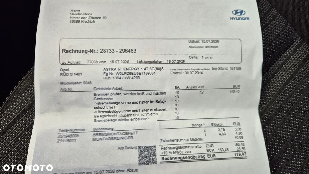 Opel Astra 1.4 Turbo ENERGY - 22