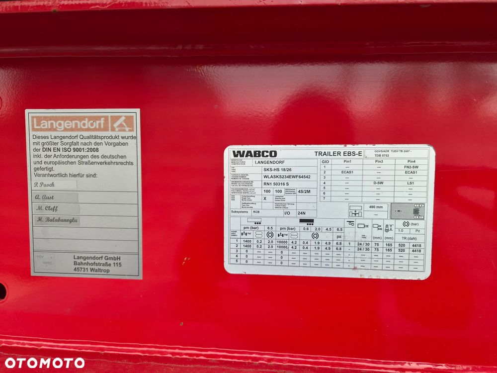 Langendorf SKS-HS 18/26 2 osiowa Naczepa Wywrotka Stalowa - 12