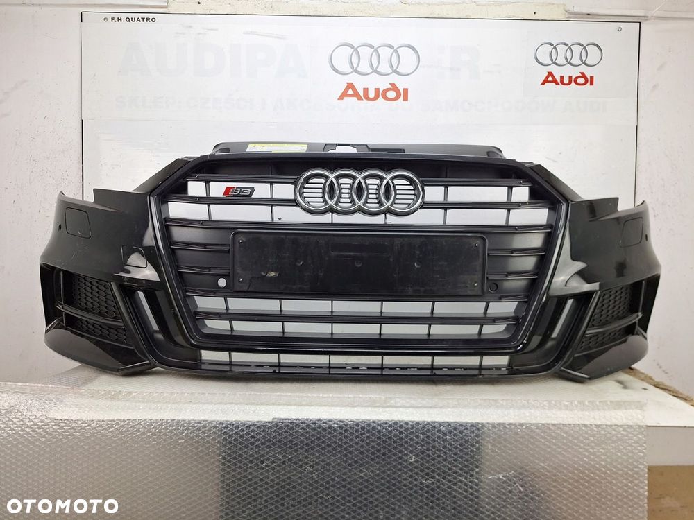ZDERZAK AUDI A3 S3 S-LINE HATCHBACK SB BLACK EDITION LIFT 2016-2020 8V5 - 1