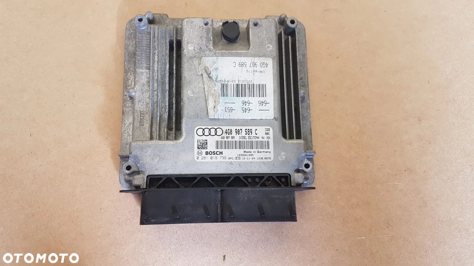 STEROWNIK KOMPUTER ECU SILNIKA AUDI A6 C7 3.0 BiTDI 4G0907589C 0281019739 4G0907589D - 1