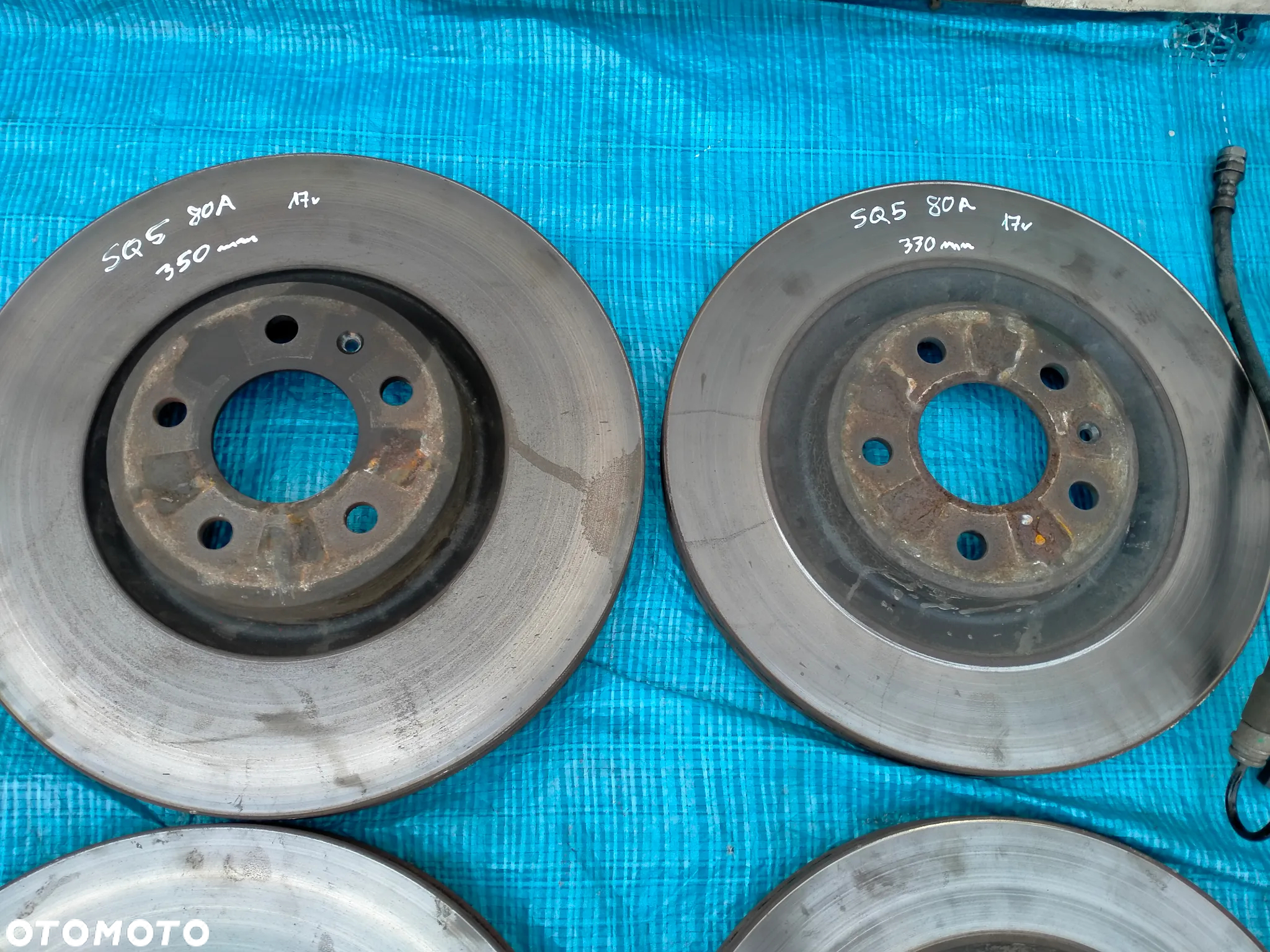 AUDI SQ5 Q5 80A FY / TARCZA PRZÓD 350 mm TYŁ 330 / ZACISKI ZACISK PRZEDNI 80A615105AT 80A615106AT / TYLNY 80A615405 80A615406 / ORYGINAŁ - 4